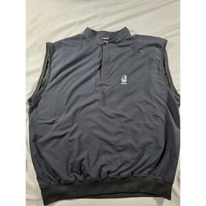 Zero Restriction Black‎ Golf Superlight Vest Pullover Burlingame Country Club XL